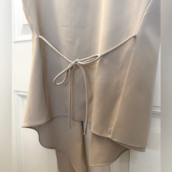 NWOT - ZARA Sleeveless Blazer - Tan - Small - Picture 7 of 7